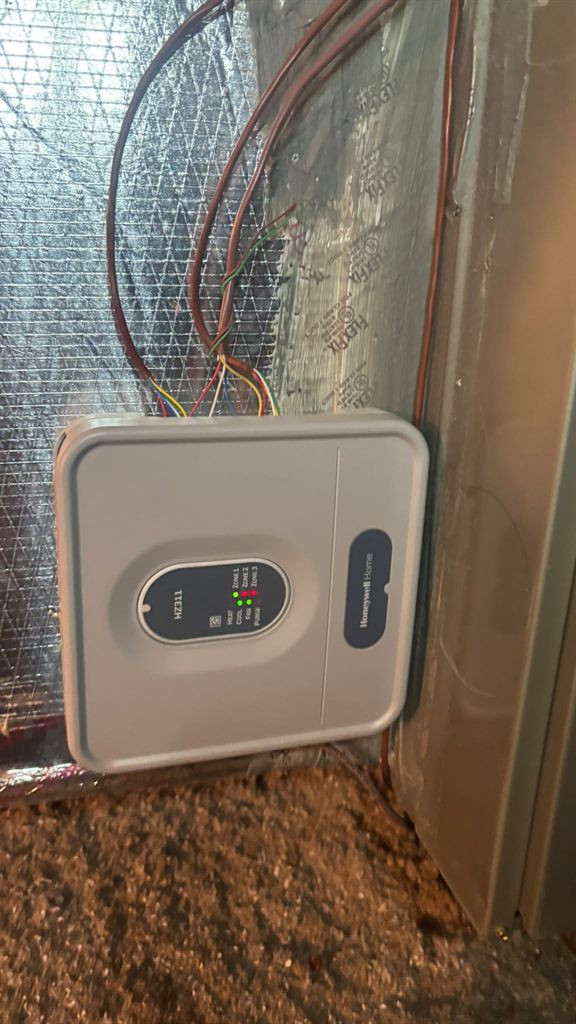 Panel de control de zonas Honeywell